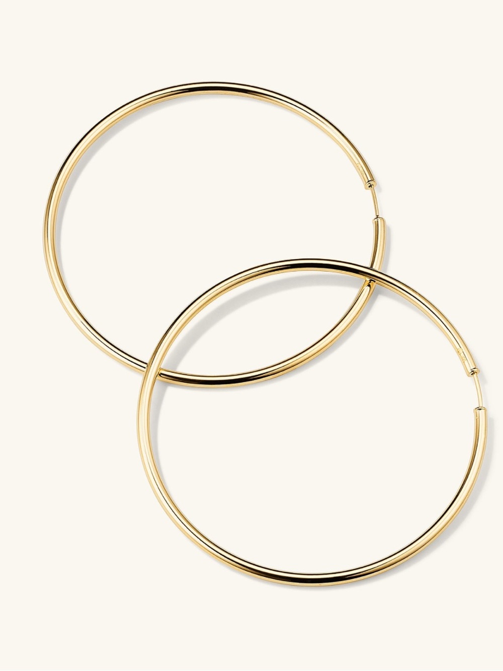 Mejuri 14k Oversized Thin Hoops